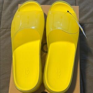 UGG Yellow Slide Sandals
